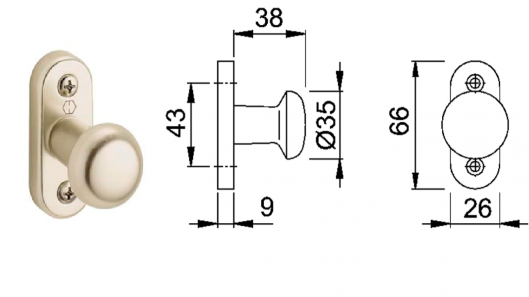 KUGLE ZA VRATA (HOPPE)
