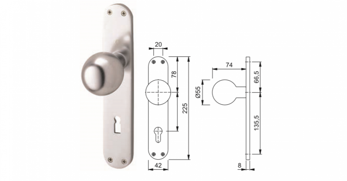 ŠTIT S KUGLOM (HOPPE)